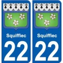 27 de Léry escudo de armas de la etiqueta engomada de la placa de pegatinas de la ciudad