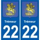 27 Léry coat of arms sticker plate stickers city
