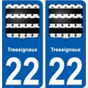 22 Léry blason autocollant plaque stickers ville