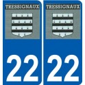 22 Léry logo autocollant plaque stickers ville