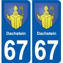 67 Dachstein blason autocollant plaque stickers ville