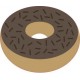 Donut chocolat autocollant sticker adhesif
