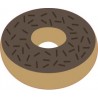 Donut chocolat autocollant sticker adhesif