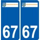 67 Ernolsheim-Bruche coat of arms sticker plate stickers city