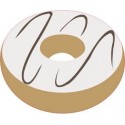 Donut Crème Vanille autocollant sticker adhesif