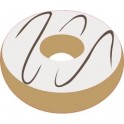 Donut Crème Vanille autocollant sticker adhesif