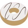 Donut Crème Vanille autocollant sticker adhesif
