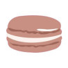 Macaron fraise autocollant sticker adhesif