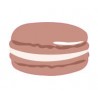 Macaron fraise autocollant sticker adhesif