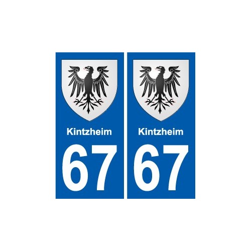 67 Kintzheim blason autocollant plaque stickers ville