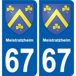 67 Meistratzheim wappen aufkleber typenschild aufkleber stadt