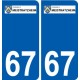 67 Meistratzheim logo autocollant plaque stickers ville