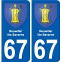 67 Neuwiller-lès-Saverne blason autocollant plaque stickers ville
