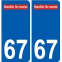 67 Neuwiller-lès-Saverne logo autocollant plaque stickers ville