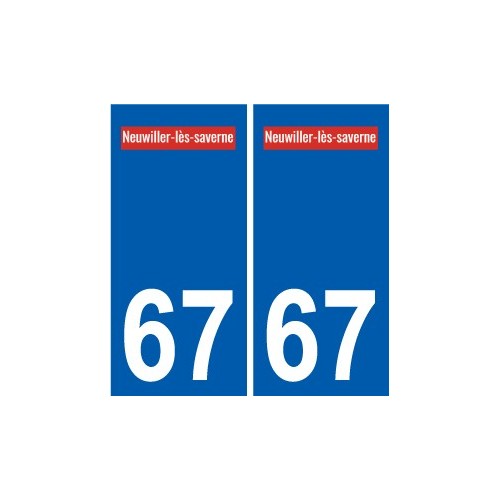 67 Neuwiller-lès-Saverne logo autocollant plaque stickers ville