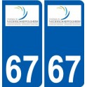 67 Niederschaeffolsheim logo autocollant plaque stickers ville
