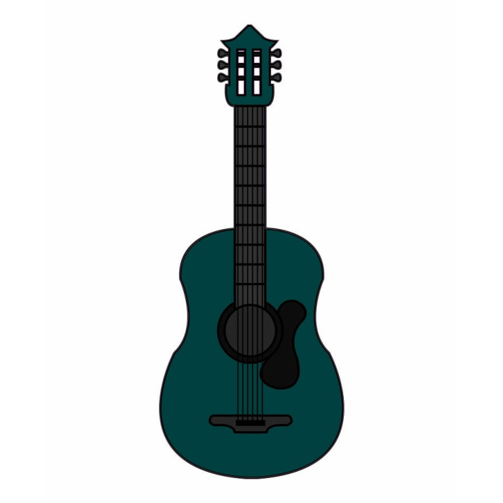 Guitare autocollant sticker adhésif 