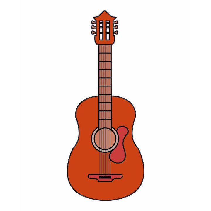 Guitare autocollant sticker adhésif 
