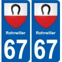 67 Rohrwiller blason autocollant plaque stickers ville