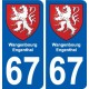 67 Wangenbourg-Engenthal blason autocollant plaque stickers ville