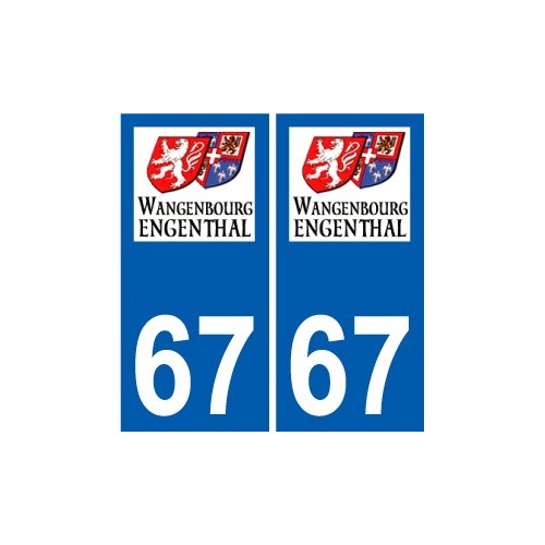 67 Wangenbourg-Engenthal logo autocollant plaque stickers ville