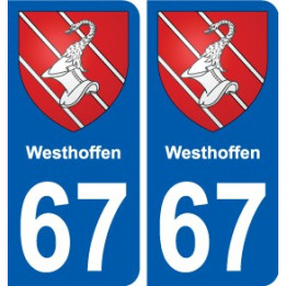 67 Westhoffen wappen aufkleber typenschild aufkleber stadt