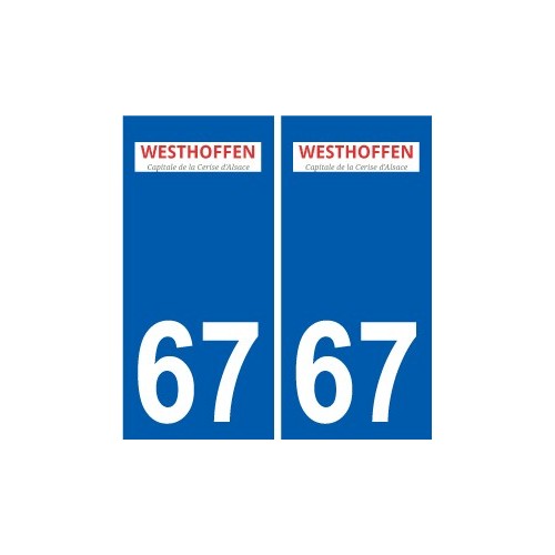 67 Westhoffen wappen aufkleber typenschild aufkleber stadt