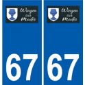 67 Wingen-sur-Moder logo autocollant plaque stickers ville