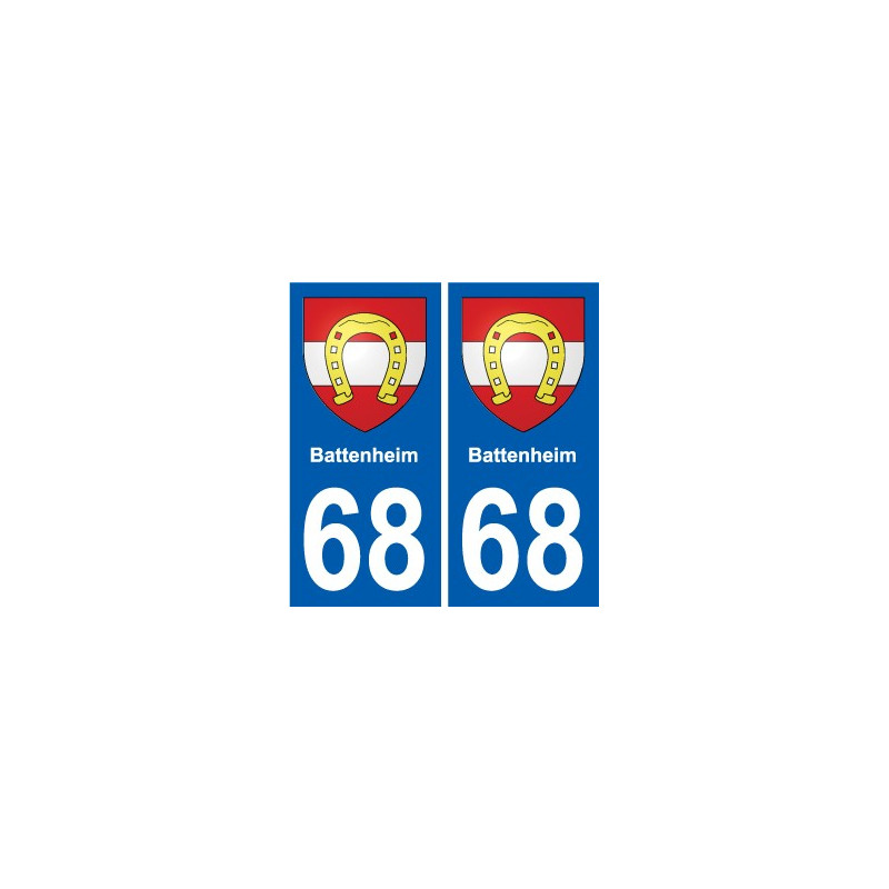 68 Battenheim wappen aufkleber typenschild aufkleber stadt