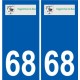 68 Hagenthal-le-Bas logo autocollant plaque stickers ville