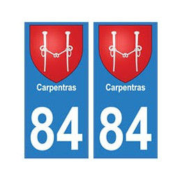 84 Carpentras blason ville autocollant plaque