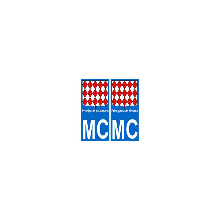Monaco MC principauté vautocollant plaque