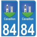 84 Cavaillon blason ville autocollant plaque