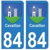 84 Cavaillon blason ville autocollant plaque