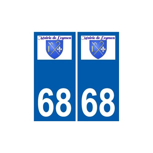 68 Leymen wappen aufkleber typenschild aufkleber stadt