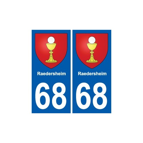 68 Raedersheim wappen aufkleber typenschild aufkleber stadt
