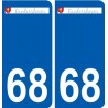 68 Raedersheim coat of arms sticker plate stickers city