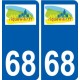 68 Riquewihr wappen aufkleber typenschild aufkleber stadt