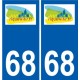 68 Riquewihr wappen aufkleber typenschild aufkleber stadt