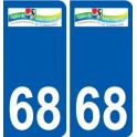 68 Saint-Amarin logo autocollant plaque stickers ville