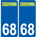 68 Sainte-Marie-aux-Mines logo autocollant plaque stickers ville