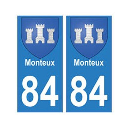 84 Monteux blason ville autocollant plaque