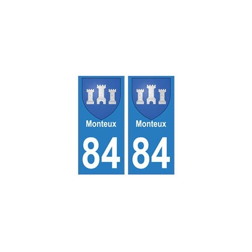 84 Monteux blason ville autocollant plaque