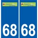 68 Sainte-Marie-aux-Mines logo autocollant plaque stickers ville