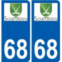 68 Soultzeren logo autocollant plaque stickers ville