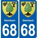 68 Steinbach blason autocollant plaque stickers ville