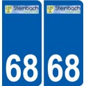 68 Steinbach logo autocollant plaque stickers ville
