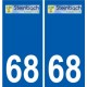 68 Steinbach escudo de armas de la etiqueta engomada de la placa de pegatinas de la ciudad