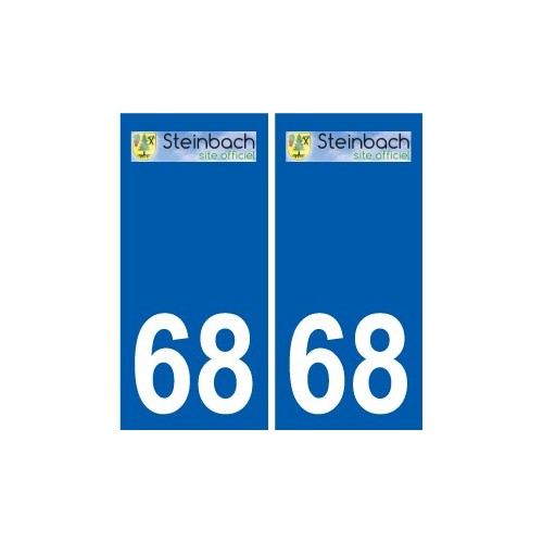 68 Steinbach logo autocollant plaque stickers ville