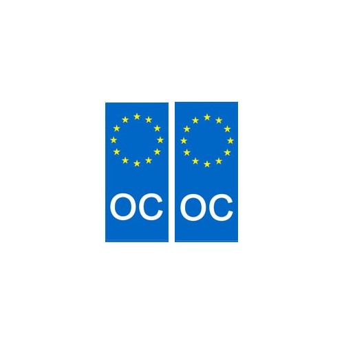 Oc occitan europe autocollant plaque